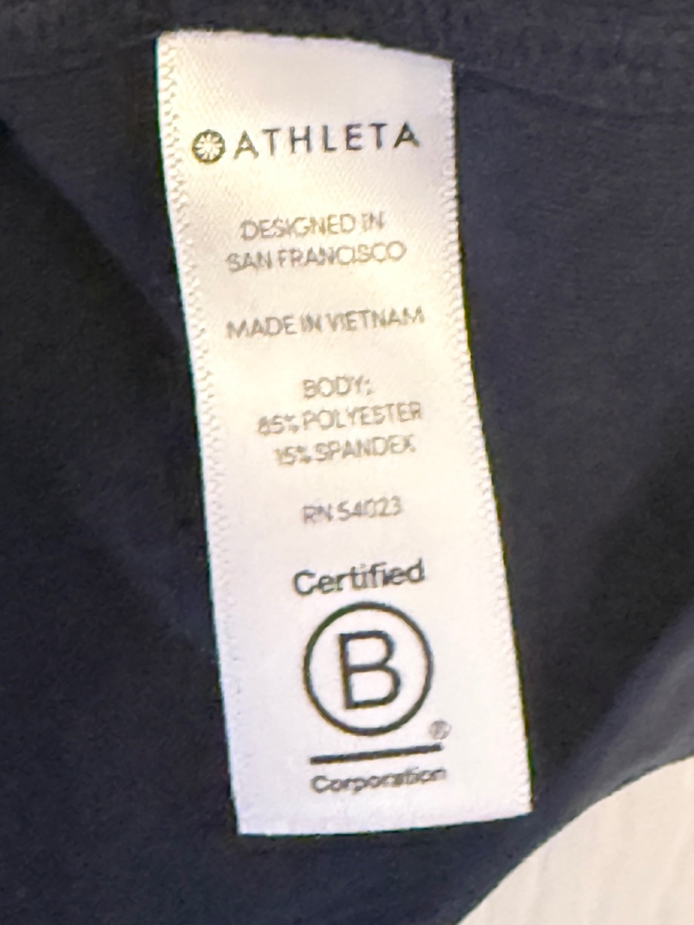 Athleta Navy Racerback Performance Tank - Picture 4 of 7